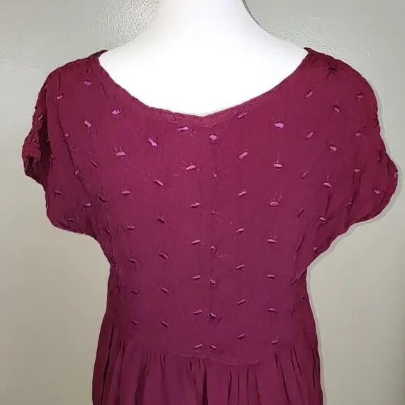 Max Studio Vintage‎ 90s Embroidered Cottagecore Dress Size X-Large - Picture 10 of 15